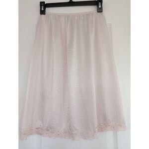 Vintage JCPenney Body Lites Antron III Nylon Half Slip Pink Small Medium 70s
